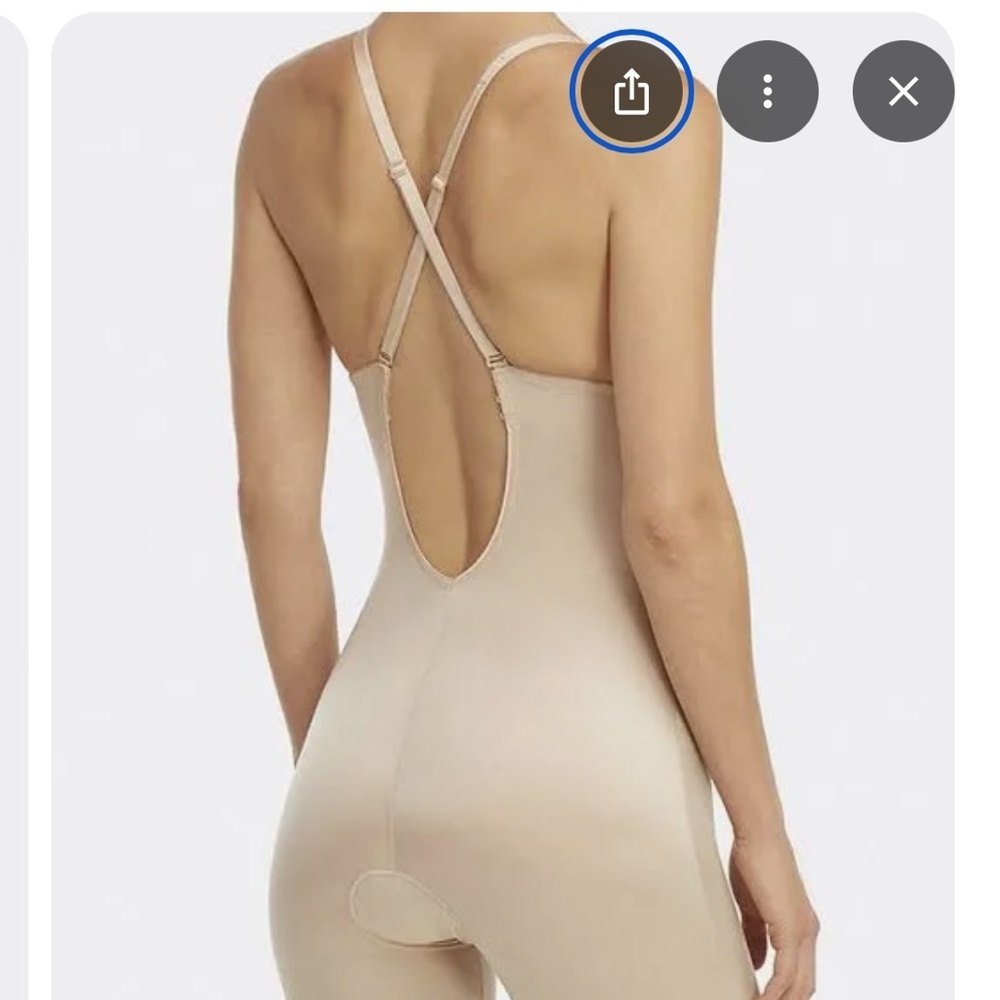 NWT 🆕SPANX Suit Your Fancy Convertible Strap Bodysuit! Color nude retail $148 - Picture 5 of 8